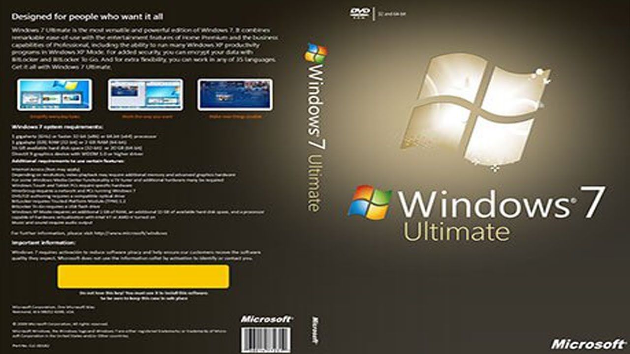 Windows 7 ISO là một hệ điều hành tiếp theo của Microsoft và được ra mắt vào năm 2009