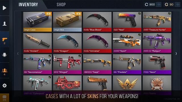 Nhiều loại vũ khí để người chơi lựa chọn