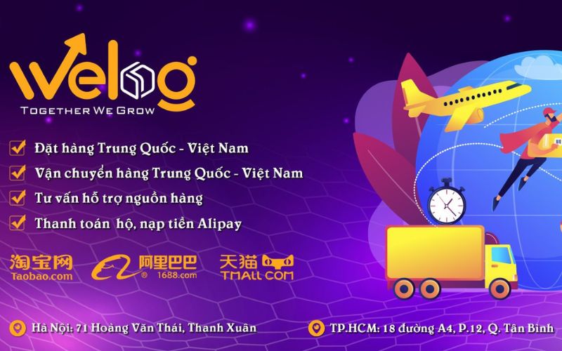 đơn vị order hàng trung quốc Welog