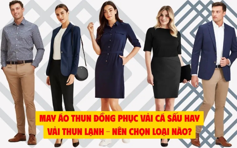 may áo thun đồng phục vải cá sấu hay vải thun lạnh