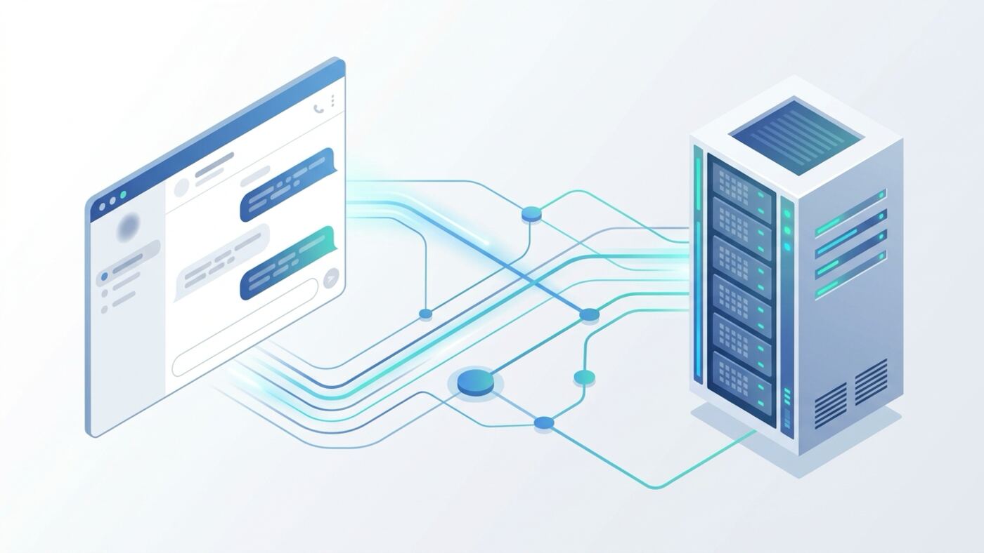 Sơ đồ luồng xử lý tự động của chatbot cho website